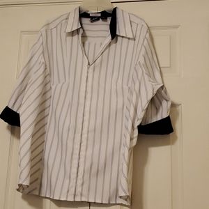 DCC WOMAN ZIPPER FRONT STRIPED JACKET